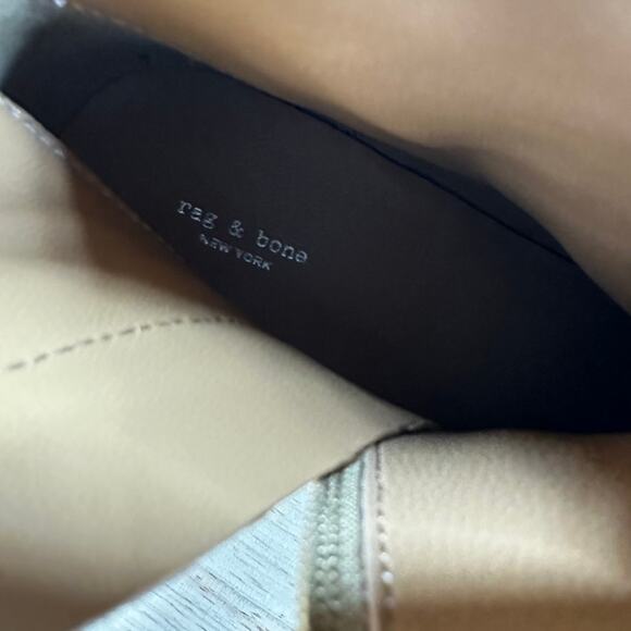 Rag & Bone NWOB Rover Side Zip Hid Heel Bootie Tan Size 38.5 US 8.5 Suede - Picture 7 of 10